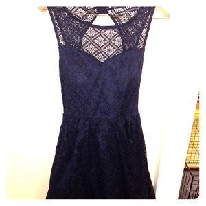 Lacey Navy Blue Formal Dress
